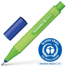 Stylo Feutre Pointe Fine Link-It 0.4mm, Bleu Lapis - Schneider