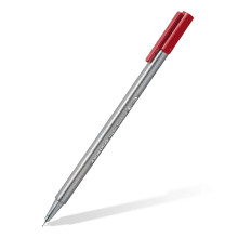 Stylo Feutre - Rouge Carmin - Pointe Fine 0.3 mm - Triangulaire - STAEDTLER - TRIPLUS® FINELINER 334