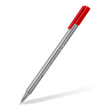 Stylo Feutre - Rouge - Pointe Fine 0.3 mm - Triangulaire - STAEDTLER - TRIPLUS® FINELINER 334