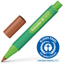 Stylo Fibre Link-It 1 mm, Marron Acajou - Schneider