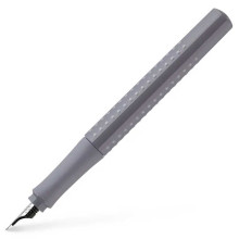 Stylo-Plume Grip 2010 F Gris, Faber-Castell - Réf.140828