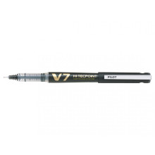 Stylo Roller PILOT V7 Hi-Tecpoint 0.7 - Rechargeable - Pointe Moyenne - Noir