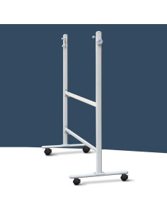 Support Mobile Métallique Réglable sur Roulettes pour Tableau Blanc