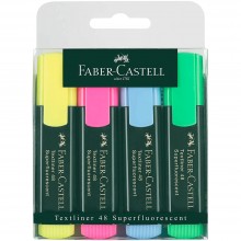 Surligneur TextLiner 48, Etui 4pcs - Faber-Castell