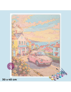 Tableau Coloriage Toile Imprimée Numérotée - 30×40cm