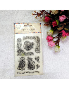Tampons en Silicone Clear Stamps pour Scrapbooking