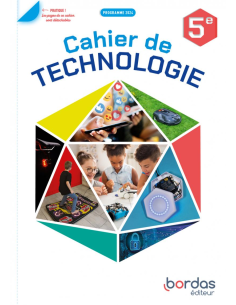 Technologie 5e – Cahier de l’élève – Édition 2024