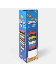 Tour Jenga à empiler en Bois Coloré 54 Pcs, T2