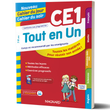Tout en Un CE1 - Nouveau Cahier du jour Cahier du soir - Magnard