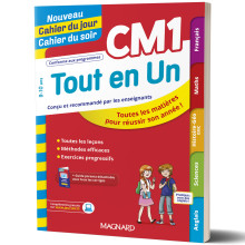 Tout en Un CM1 - Nouveau Cahier du jour Cahier du soir - Magnard
