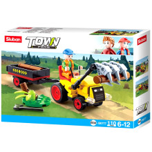 Tracteur Avec Des Troncs D'arbres, Sluban - Réf. M38-B0777