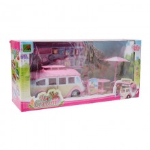 Travel bus ice cream food truck