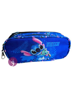 Trousse 2 Compartiments Stitch Bleu - Happy
