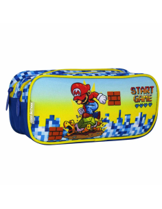 Trousse avec 2 compartiments Mario - Cool School