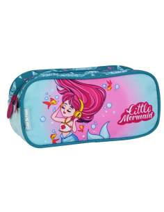 Trousse avec 2 compartiments Sirène - Cool School