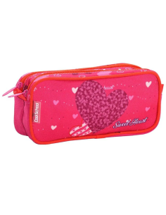Trousse avec 2 compartiments Sweet Heart - Cool School