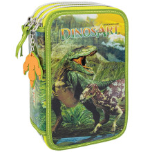 Trousse avec Fournitures à 3 Compartiments - Dinos Art