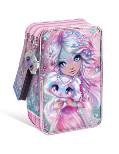 Trousse avec Fournitures à 3 Compartiments, Estrelia - Nebulous Stars