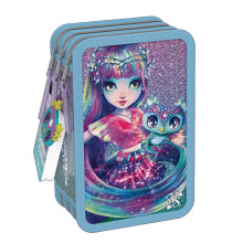 Trousse avec Fournitures à 3 Compartiments, Isadora - Nebulous Stars