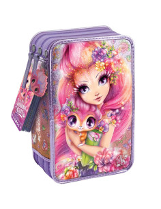Trousse avec Fournitures à 3 Compartiments, Petulia - Nebulous Stars