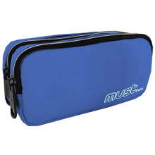 Trousse MUST Monochrome Plus Rpet 2 Compartiments Bleu - Réf.585979