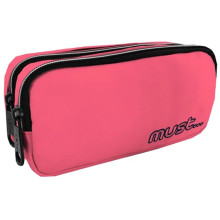 Trousse MUST Monochrome Plus Rpet 2 Compartiments Rose - Réf.585977