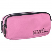 Trousse MUST Uni Rose Pastel 2 Poches - Réf.584186