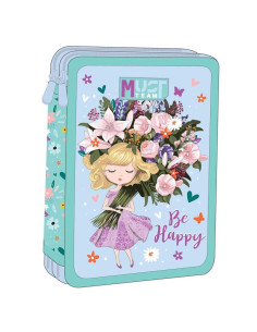 Trousse Plat Must Team 2 Compartiments, Be Happy - Réf.586724