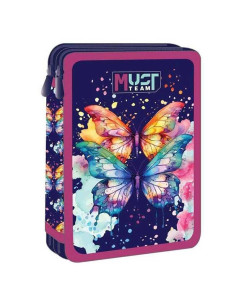Trousse Plat Must Team 2 Compartiments, Butterfly - Réf.586319