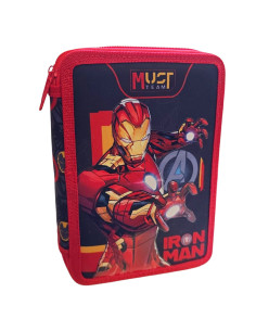 Trousse Plat Must Team 2 Compartiments, Disney Iron Man