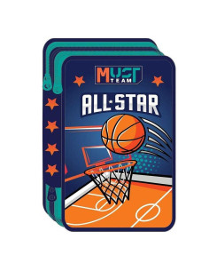 Trousse Plat Must Team 3 Compartiments, All Star - Réf.586741