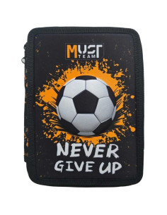 Trousse Plate Must Team 2 Compartiments, Never Give Up - Réf.587581