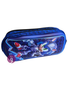 Trousse Scolaire 2 Compartiments Sonic - Happy