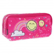 Trousse Scolaire MUST 2 Poches Smiley - Réf.504769