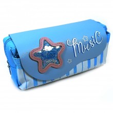 Trousse Scolaire XRS Music 2C Bleu - Réf.9901