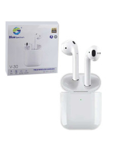 True Wireless Earbuds Blue Spectrum V-30