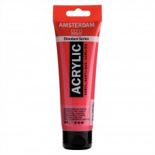 Tube Acrylique 120ml Rouge Permanent Pourpre 348 - Amsterdam