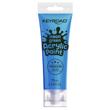 Tube Acrylique Bleu Fluo 75ml, keyroad - Réf.972206