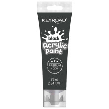 Tube Acrylique Noir 75ml, keyroad - Réf.972202
