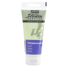 Tube Gel Acrylique Phosphorescent Studio 100ml, Jaune - Pébéo
