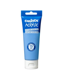 Tube Peinture Acrylique Bleu Clair 75ml - Carioca