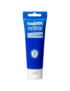 Tube Peinture Acrylique Bleu Outremer 75ml - Carioca