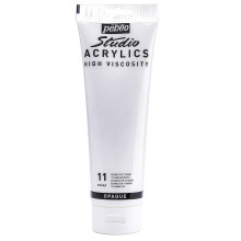 Tube Peinture Acrylique Fine Studio 100ml, Blanc De Titane 11 - Pébéo