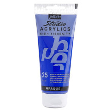 Tube Peinture Acrylique Fine Studio 100ml, Bleu Outremer Clair Opaque 25 - Pébéo