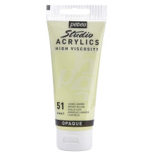 Tube Peinture Acrylique Fine Studio 100ml, Jaune Lumière 51 - Pébéo