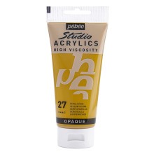 Tube Peinture Acrylique Fine Studio 100ml, Ocre Jaune 27 - Pébéo