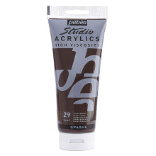 Tube Peinture Acrylique Fine Studio 100ml, Ombre Brûlée 29 - Pébéo