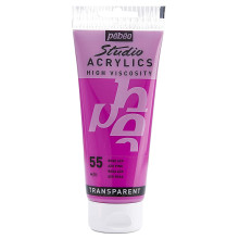 Tube Peinture Acrylique Fine Studio 100ml, Rose Azo 55 - Pébéo