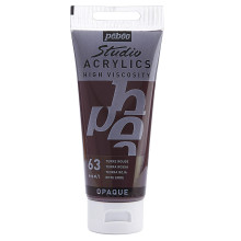 Tube Peinture Acrylique Fine Studio 100ml, Terre Rouge 63 - Pébéo