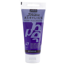 Tube Peinture Acrylique Fine Studio 100ml, Violet Cobalt Foncé Imit 47 - Pébéo
